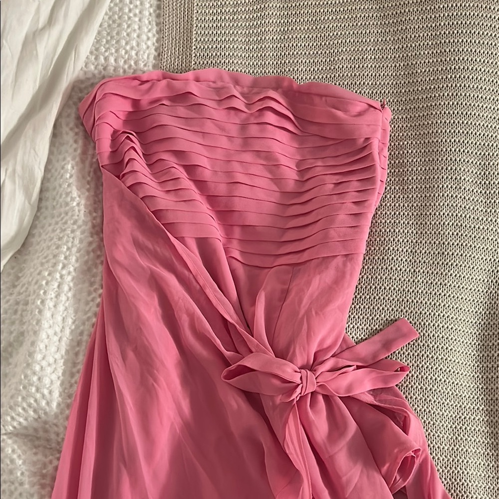 Hello Molly Pink Fun Strapless Formal Dress View 5
